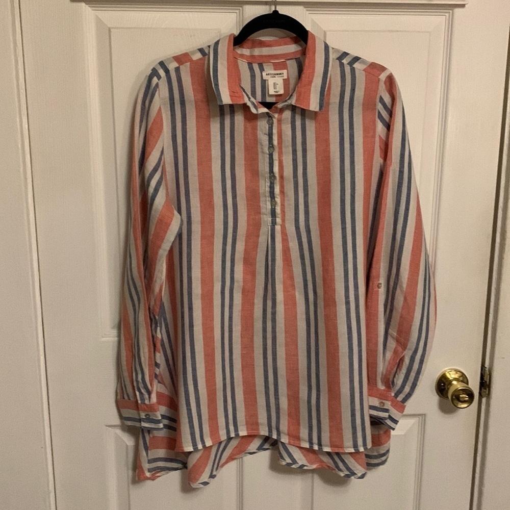 Artisan NY Striped Linen Shirt